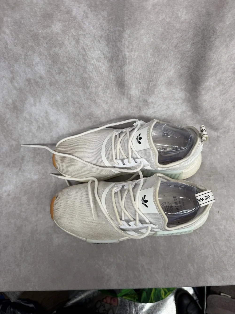 Adidas NMD R1 White/Gum Casual Sneakers